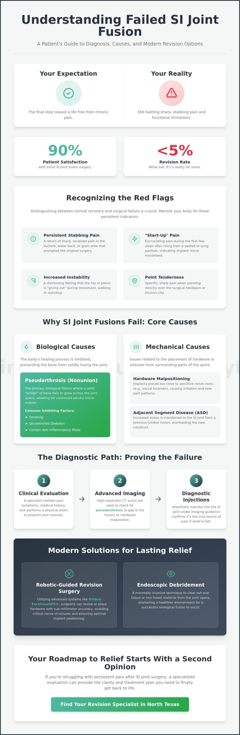 Symptoms of Failed SI Joint Fusion: When to Seek a Specialist in 2026