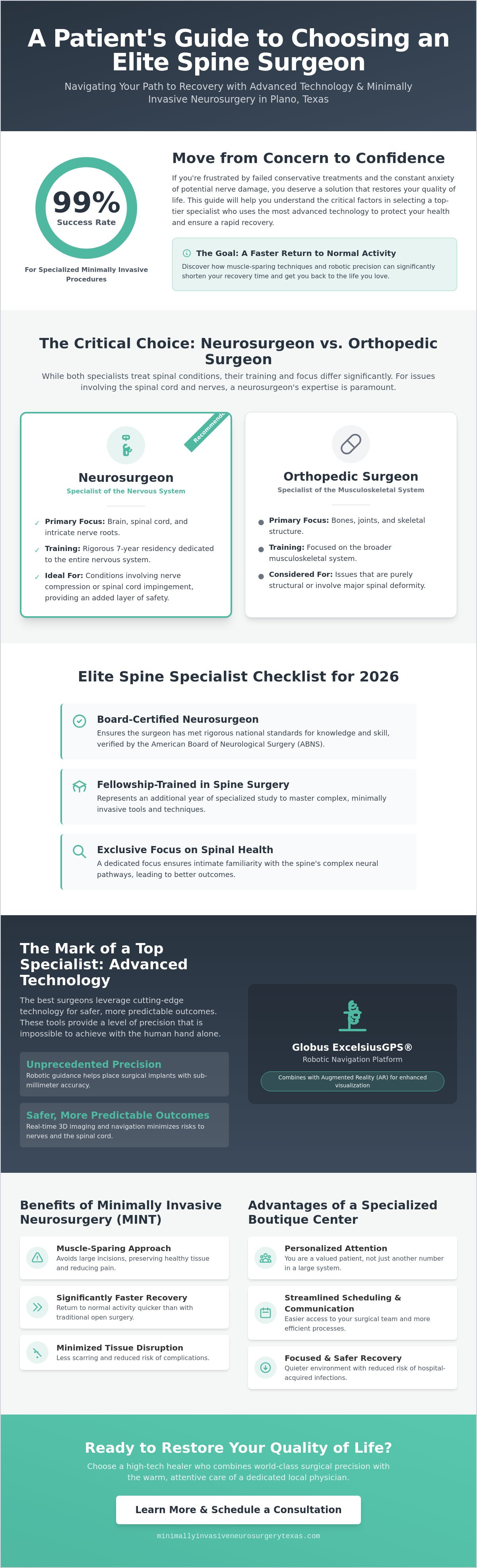 Best Spine Surgeon in Plano, Texas: How to Choose Your Specialist in 2026