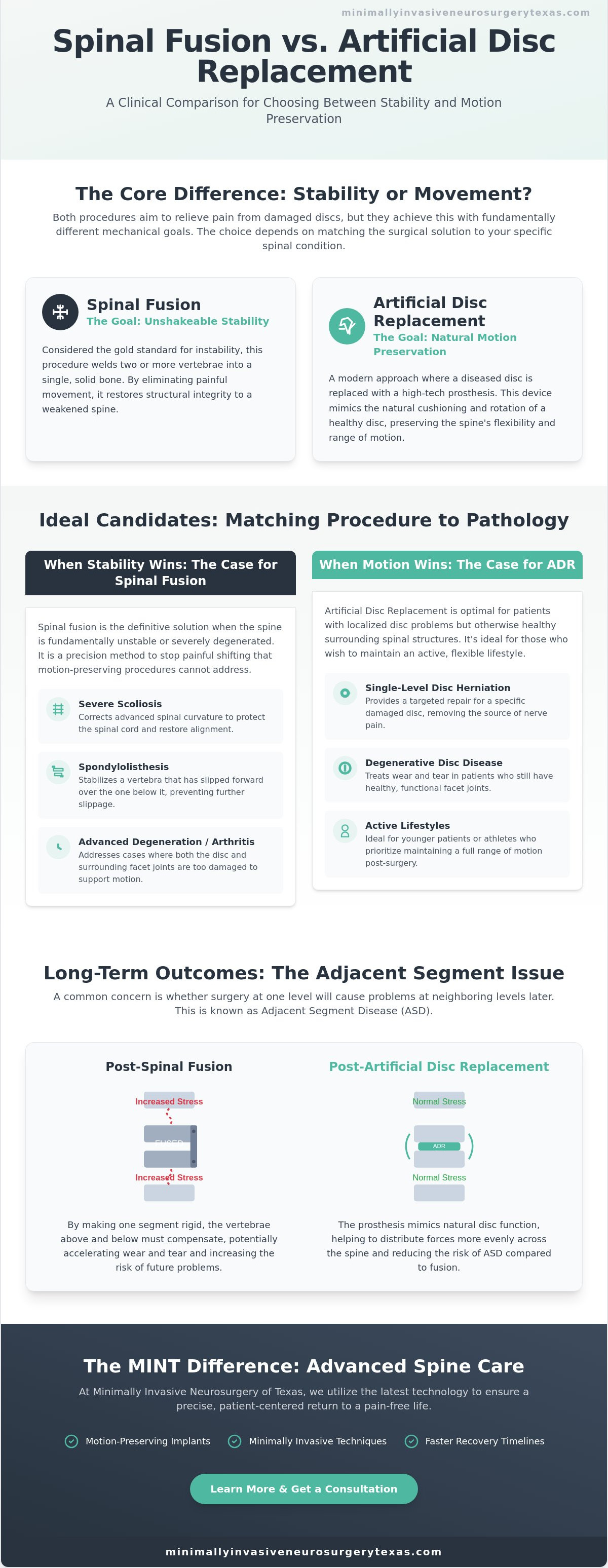 Spinal Fusion vs. Artificial Disc Replacement: Choosing the Right Path for Spine Health in 2026
