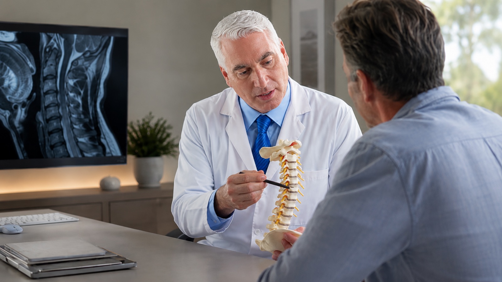 Cervical Disc Replacement illustration — Minimally Invasive Neurosurgery of Texas, Lewisville and Plano TX