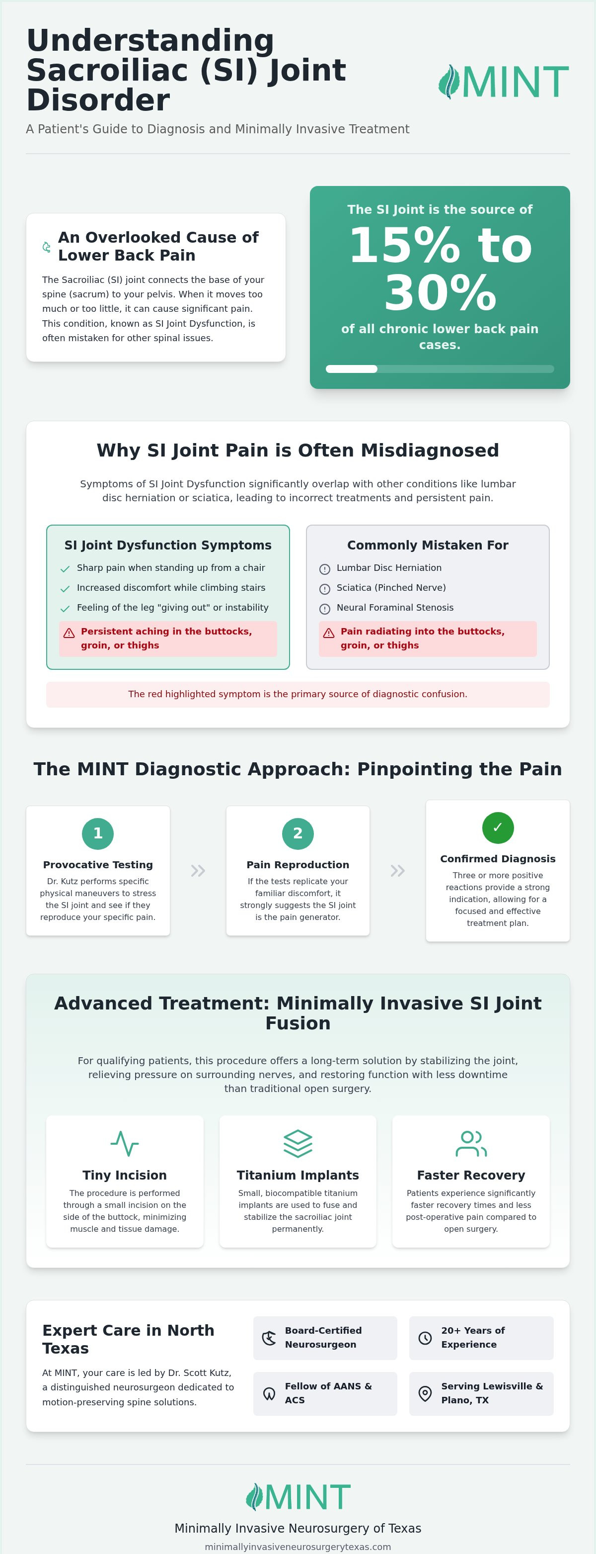 Sacroiliac Joint Disorder Treatment in Lewisville & Plano